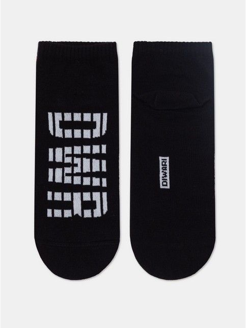Короткие черные носки из хлопка с отсылкой к логотипу бренда