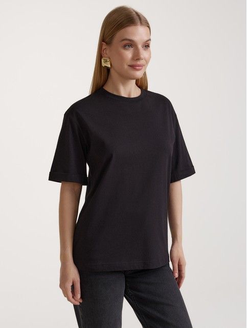 Футболка их хлопка прямого кроя LD 3207