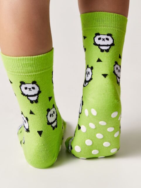 Антискользящие носки TIP-TOP с рисунком «Panda» - купить в интернет-магазине Conte