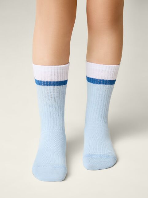 Удлиненные носки с контрастной линией на резинке - купить в интернет-магазине Conte