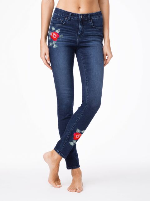 Trendy jeans with embroidery CON-53 - buy in the online store Conte