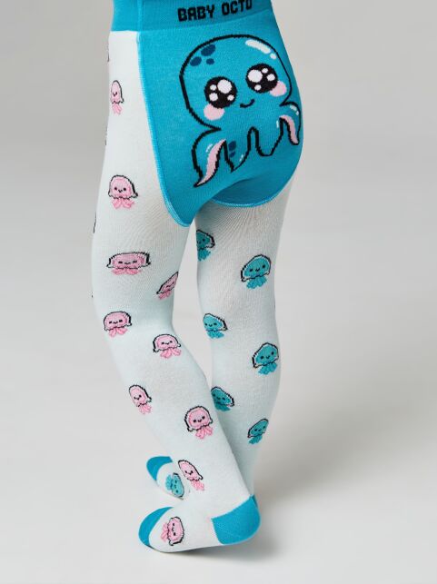 Хлопковые колготки с рисунком «Baby octo» - купить в интернет-магазине Conte