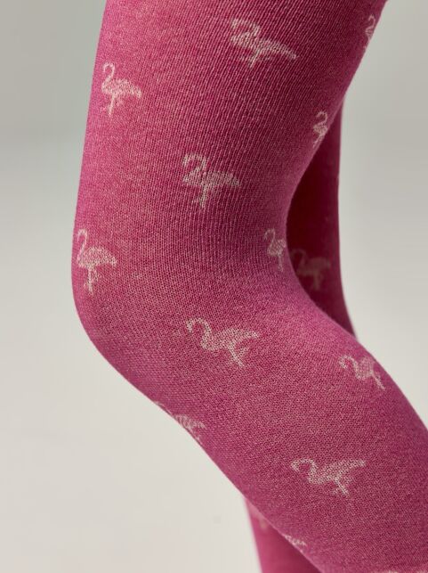 Хлопковые колготки с рисунком «фламинго» - купить в интернет-магазине Conte