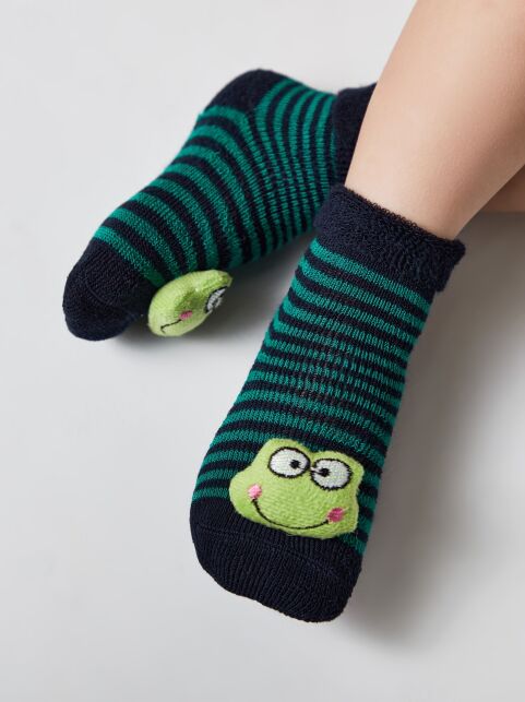 Махровые носки SOF-TIKI с мордашками "Лягушонок" - купить в интернет-магазине Conte