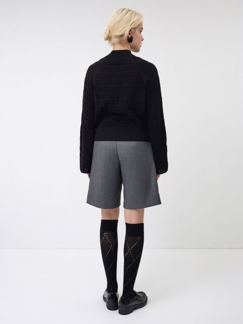 Джемпер с рукавами-регланами из пряжи с хлопком и модалом LDK 24107 - купить в интернет-магазине Conte