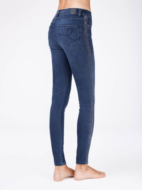 Trendy modeling jeans with lurex lampas CON-99 - buy in the online store Conte