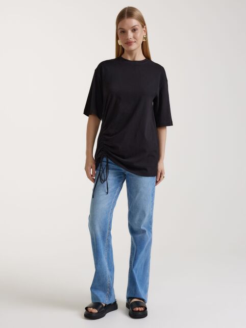 Футболка из хлопка со сборкой LD 3086 Футболка из хлопка со сборкой LD 3086 - купить в интернет-магазине Conte