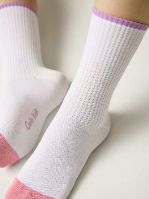 Удлиненные носки с яркой линией на резинке - купить в интернет-магазине Conte