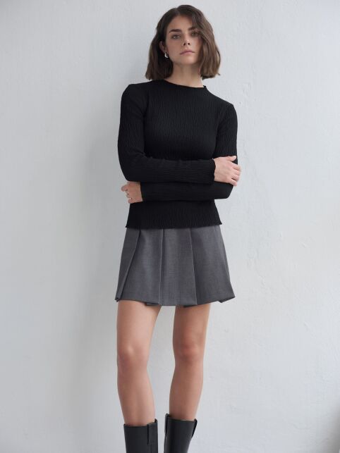 Джемпер с жатым эффектом LD 3235 - купить в интернет-магазине Conte