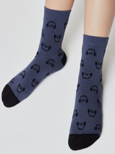 Хлопковые носки с рисунком “Music” - купить в интернет-магазине Conte