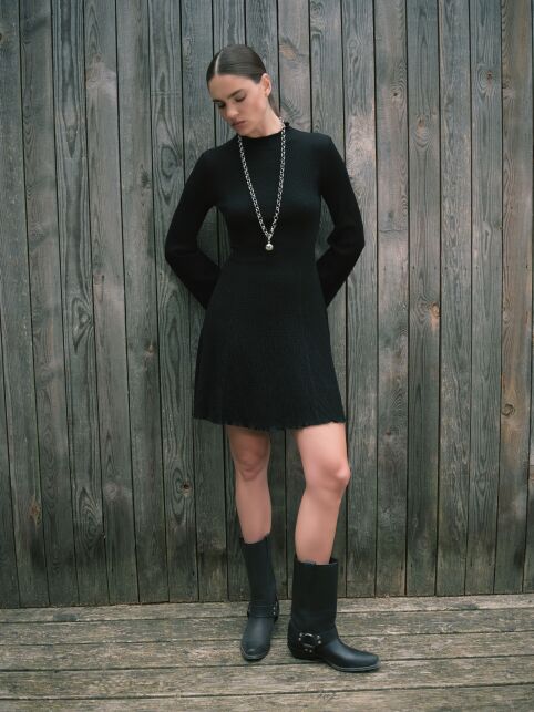 Платье-mini с жатым эффектом и шнуровкой на спинке LPL 3237 - купить в интернет-магазине Conte