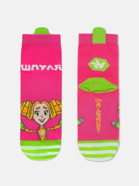 Носки с рисунком Шпуля по лицензии «Фиксики» - купить в интернет-магазине Conte