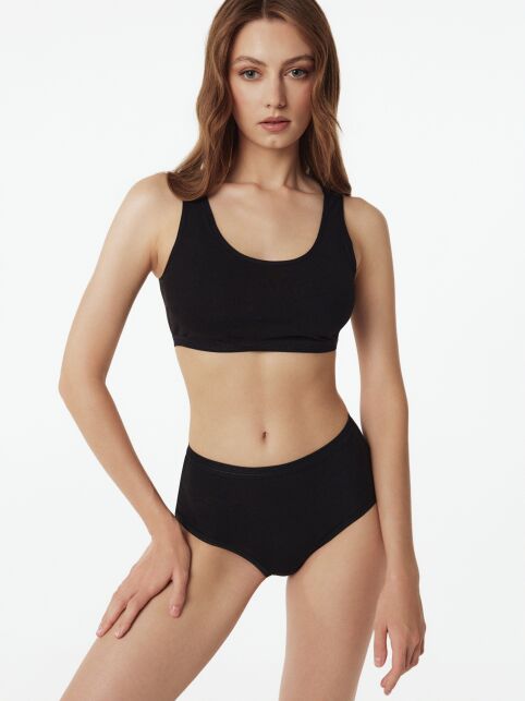 Бюстье из хлопка на широких бретелях BASIC COLLECTION LBE 2018.1 - купить в интернет-магазине Conte