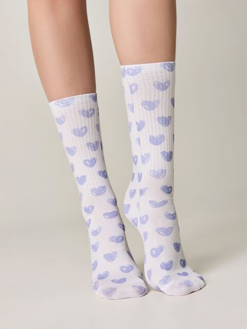 Удлиненные носки с хлопком "In love" - купить в интернет-магазине Conte