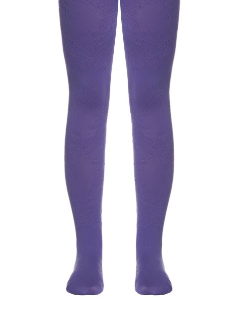 Microfiber tights with embossed pattern "flowers" MAGGIE - buy in the online store Conte