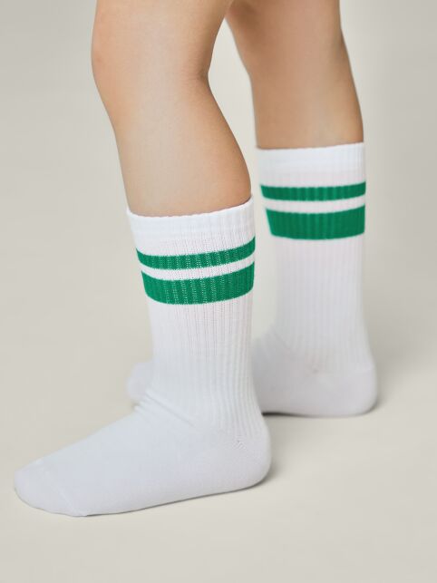 Удлиненные носки с двойной контрастной линией на резинке - купить в интернет-магазине Conte