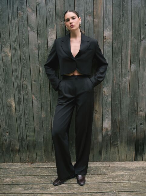 Укороченный жакет из костюмной ткани LJ 3253 - купить в интернет-магазине Conte