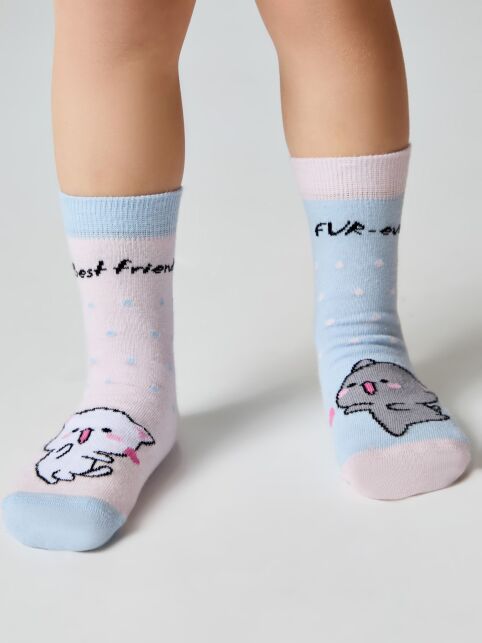 Хлопковые носки с веселыми рисунками "Веселые ножки", модель 478 - купить в интернет-магазине Conte