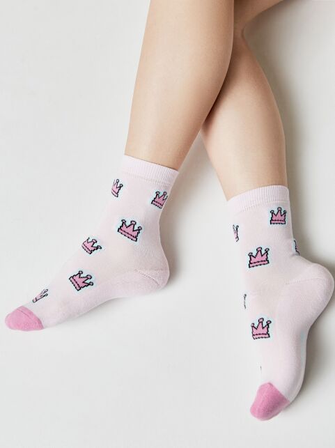 Хлопковые светло-розовые носки SOF-TIKI с махровой стопой - купить в интернет-магазине Conte