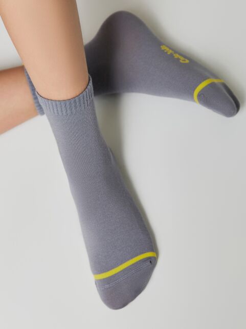 Носки из хлопка с декоративным 3D-пикотом “Smile” - купить в интернет-магазине Conte