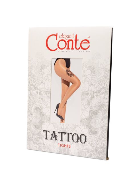 Tights TATTOO with a pattern Lion - buy in the online store Conte
