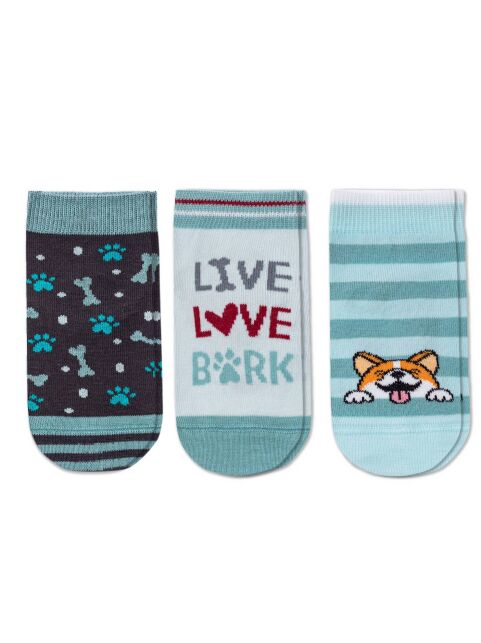 Хлопковые носки (3 пары),модель 727 Хлопковые носки (3 пары),модель 727 - купить в интернет-магазине Conte