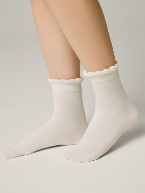 Носки с хлопком и воздушными рюшами TIP-TOP - купить в интернет-магазине Conte