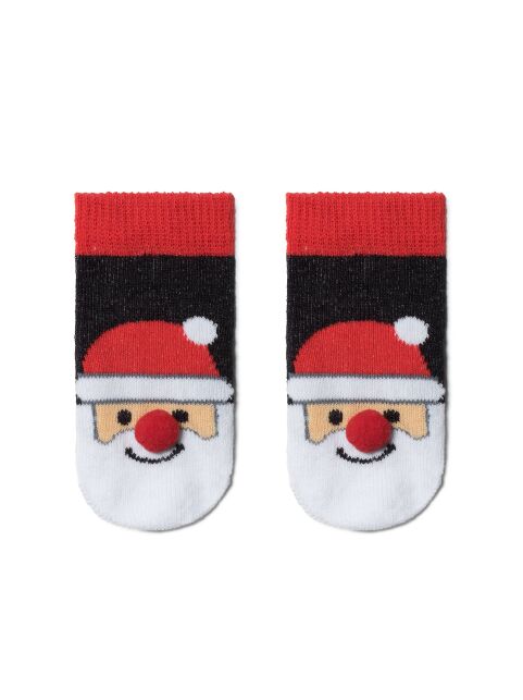 Christmas socks "Santa Claus" with a pompom - buy in the online store Conte