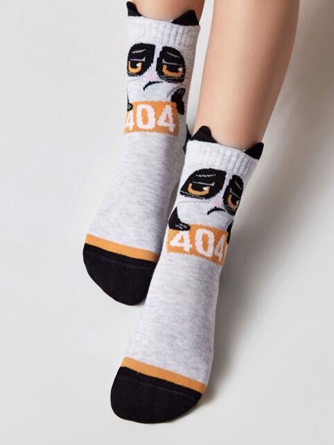 Короткие носки с декоративными ушками «Енот» - купить в интернет-магазине Conte