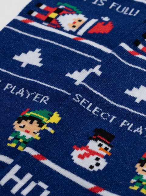 Новогодние мужские носки с рисунком «Christmas game» - купить в интернет-магазине Conte