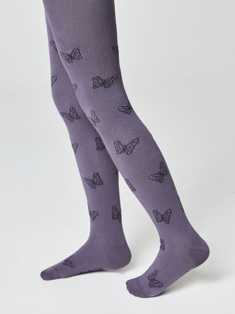 Хлопковые колготки TIP-TOP с рисунком "бабочки" - купить в интернет-магазине Conte