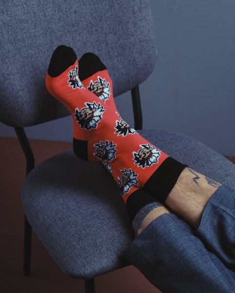 Хлопковые носки HAPPY с рисунком «Индейцы» - купить в интернет-магазине Conte