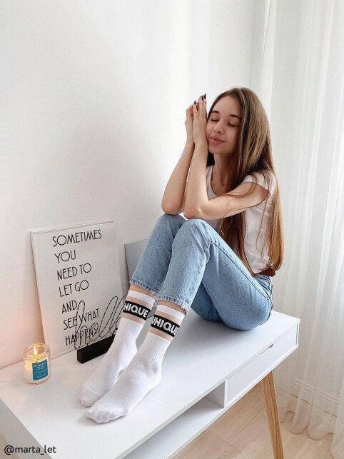 Удлиненные носки "Unique" с полосками из прозрачной сетки Удлиненные носки "Unique" с полосками из прозрачной сетки - купить в интернет-магазине Conte