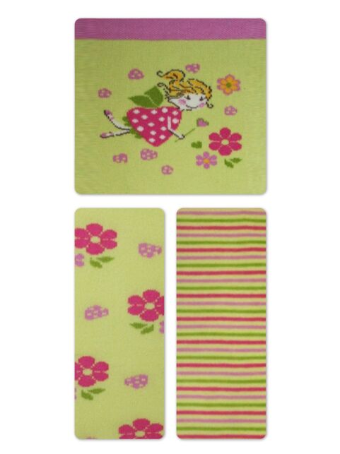 Колготки хлопковые детские TIP-TOP (веселые ножки) салатовый - купить в интернет-магазине Conte