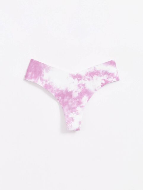 Бесшовные Трусы "бразилиана" с V-образной линией талии TIE DYE LBR 1749 - купить в интернет-магазине Conte