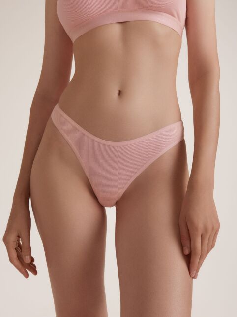 Трусы бразилиано в рубчик из вискозы ACTIVE SHAPE LBR 3186 - купить в интернет-магазине Conte