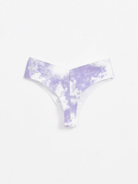 Бесшовные Трусы "бразилиана" с V-образной линией талии TIE DYE LBR 1749 - купить в интернет-магазине Conte