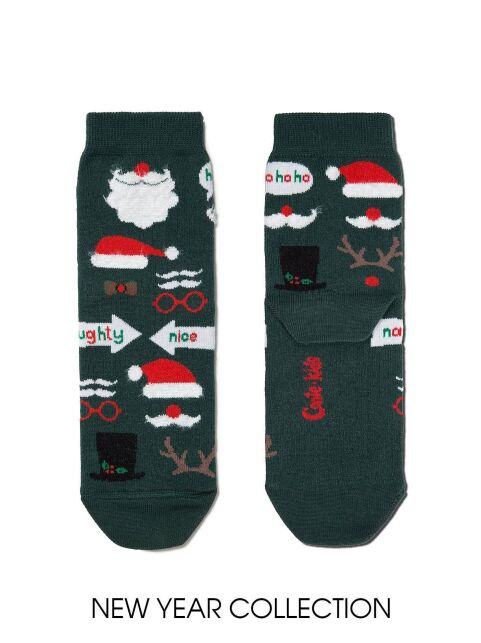 Christmas socks "Patches" with a fluffy thread - buy in the online store Conte