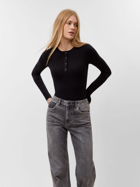 Боди в рубчик с застежкой на кнопках из вискозы LBD 3332 - купить в интернет-магазине Conte