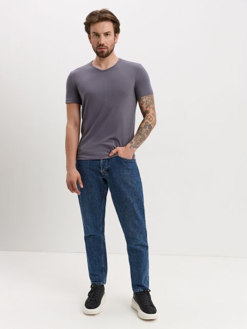 Футболка из хлопка с V-образным вырезом BASIC MEN MF 2025 (пакет) - купить в интернет-магазине Conte