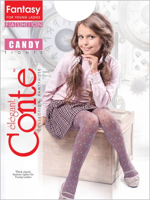 CANDY tights with multi-colored dots - buy in the online store Conte
