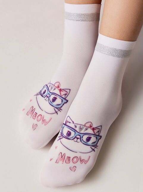 Носки с рисунком и люрексом CATY - купить в интернет-магазине Conte