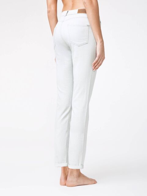 Cropped eco-friendly jeans with cuffs CON-129 - buy in the online store Conte