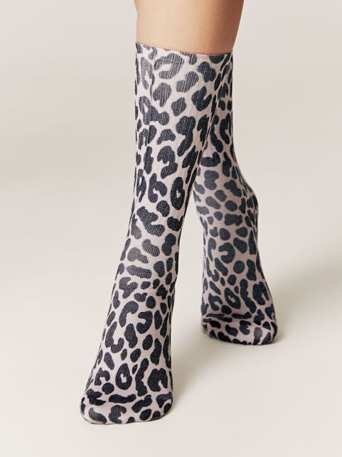 Удлиненные носки из лимитированной коллекции с анималистичным принтом, модель 622 - купить в интернет-магазине Conte