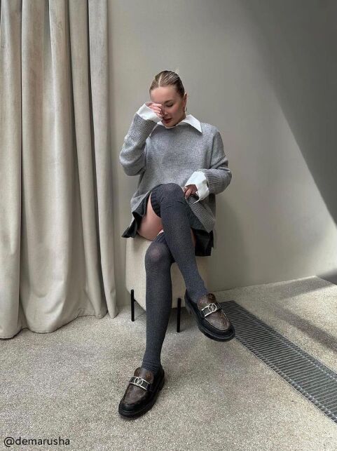 Гольфины меланжевые TRENDY - купить в интернет-магазине Conte