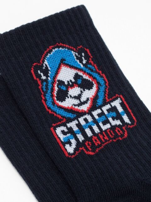 Удлиненные носки из хлопка в рубчик с рисунком "Панда" - купить в интернет-магазине Conte