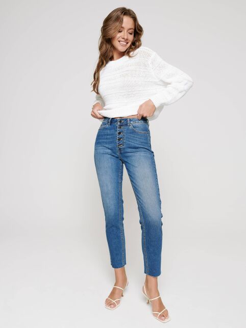 Eco-friendly Mom Fit jeans with high rise CON-189 - buy in the online store Conte