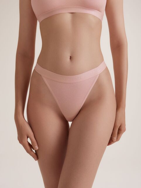 Трусы танга в рубчик из вискозы ACTIVE SHAPE LTA 3189 - купить в интернет-магазине Conte