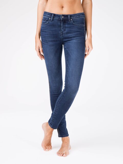 Trendy modeling jeans with lurex lampas CON-99 - buy in the online store Conte