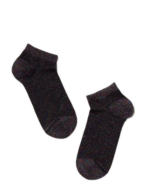 Короткие сияющие носки FANTASY из разноцветного люрекса - купить в интернет-магазине Conte